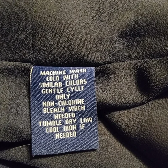 Margaret M Black and Yellow Floral A-Line Skirt - Picture 7 of 7